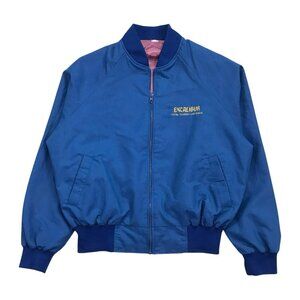 Vintage Excalibur Las Vegas Jacket XL Mens Bomber Hotel Casino Sweater Full Zip